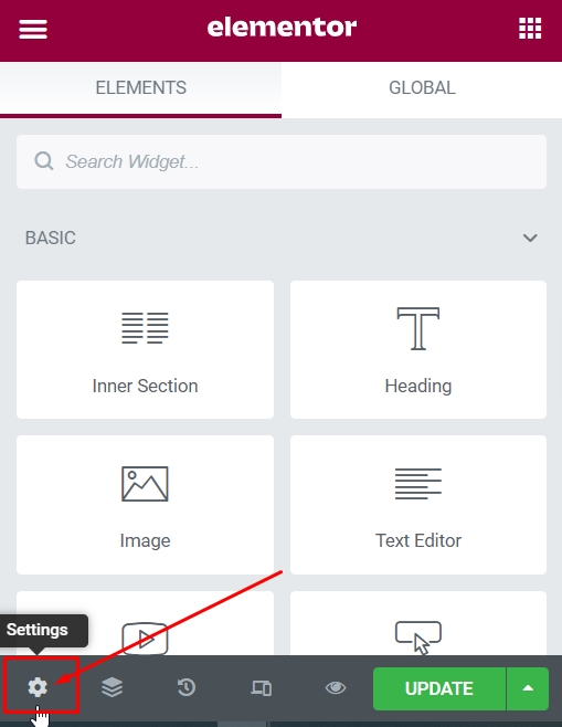 open-elementor-page-settings